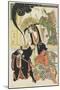 Scene from the Akbuki Play Yukimotsutake Furisode Genji, 1785-Torii Kiyonaga-Mounted Giclee Print