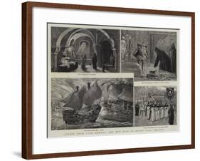 Scene from The Armada, the New Play at Drury Lane Theatre-Henri Lanos-Framed Giclee Print