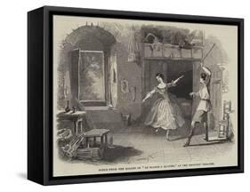 Scene from the Ballet of Le Diable a Quatre, at the Princess' Theatre-null-Framed Stretched Canvas