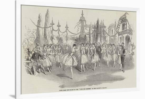 Scene from the Ballet of the Fete Des Rosieres, at Her Majesty's Theatre-null-Framed Giclee Print