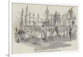 Scene from the Ballet of the Fete Des Rosieres, at Her Majesty's Theatre-null-Framed Giclee Print