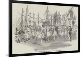 Scene from the Ballet of the Fete Des Rosieres, at Her Majesty's Theatre-null-Framed Giclee Print