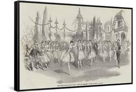 Scene from the Ballet of the Fete Des Rosieres, at Her Majesty's Theatre-null-Framed Stretched Canvas