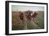 Scene from the Battle of Kuryuk-Dara in July 1854, 1900-Franz Roubaud-Framed Giclee Print