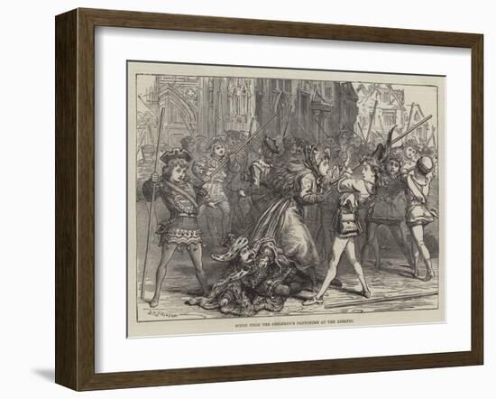 Scene from the Children's Pantomime at the Adelphi-David Henry Friston-Framed Giclee Print