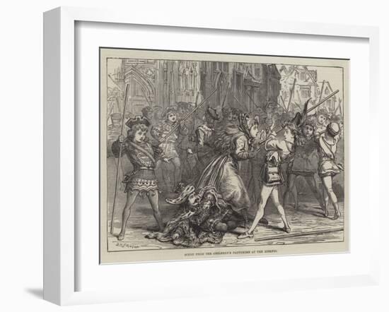 Scene from the Children's Pantomime at the Adelphi-David Henry Friston-Framed Giclee Print