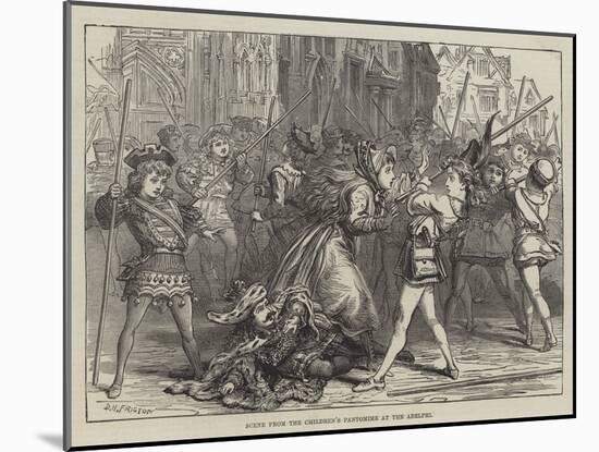 Scene from the Children's Pantomime at the Adelphi-David Henry Friston-Mounted Giclee Print