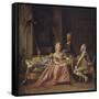 Scene from the Court of Christian VII-Kristian Zahrtmann-Framed Stretched Canvas