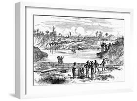 Scene from the De Lesseps Attempt to Dig the Panama Canal, 1888-null-Framed Giclee Print