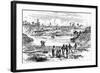 Scene from the De Lesseps Attempt to Dig the Panama Canal, 1888-null-Framed Giclee Print