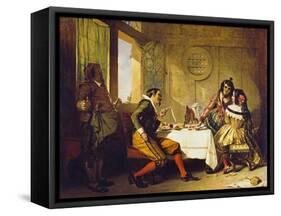 Scene from 'The Devil Upon Two Sticks'-Augustus Leopold Egg-Framed Stretched Canvas