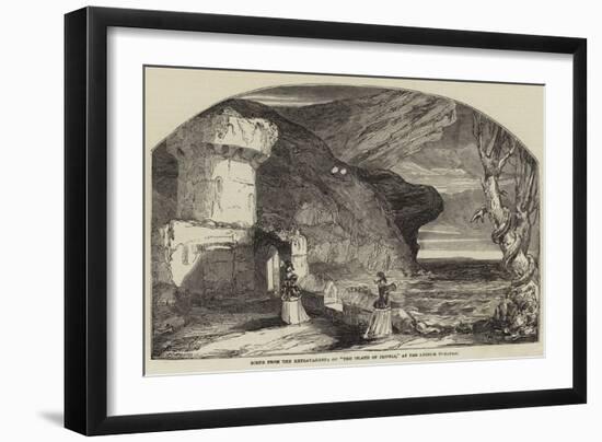 Scene from the Extravaganza of The Island of Jewels, at the Lyceum Theatre-Alfred Crowquill-Framed Giclee Print
