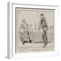 Scene from the Farce, The Burglar and the Judge, at the Haymarket Theatre-Phil May-Framed Giclee Print