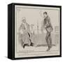 Scene from the Farce, The Burglar and the Judge, at the Haymarket Theatre-Phil May-Framed Stretched Canvas