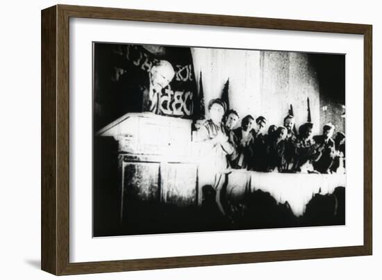 Scene from the Film  October: Ten Days that Shook the World  by Sergei Eisenstein by Anonymous. Pho-Sergei Eisenstein-Framed Giclee Print