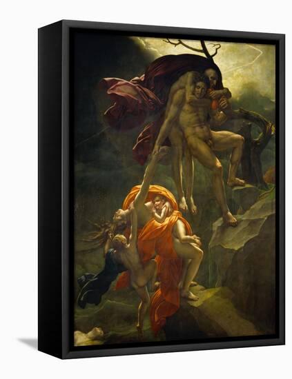 Scene from the Flood, 1806-Anne-Louis Girodet de Roussy-Trioson-Framed Stretched Canvas
