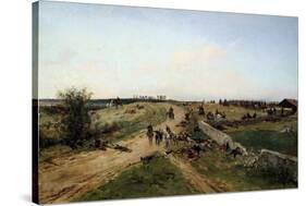 Scene from the Franco-Prussian War, 1870, 19th Century-Alphonse De Neuville-Stretched Canvas