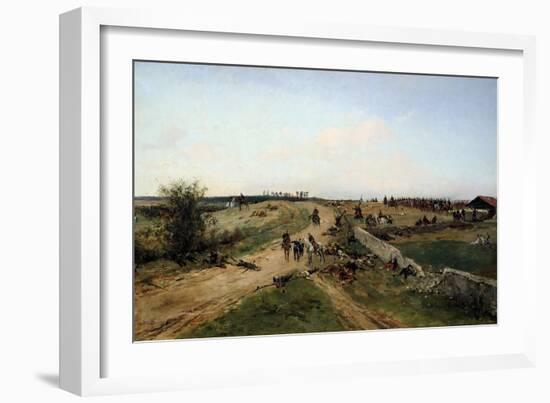 Scene from the Franco-Prussian War, 1870, 19th Century-Alphonse De Neuville-Framed Giclee Print