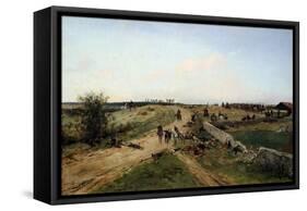 Scene from the Franco-Prussian War, 1870, 19th Century-Alphonse De Neuville-Framed Stretched Canvas