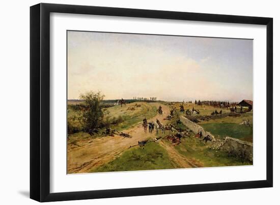 Scene from the Franco-Prussian War-Alphonse Marie de Neuville-Framed Giclee Print