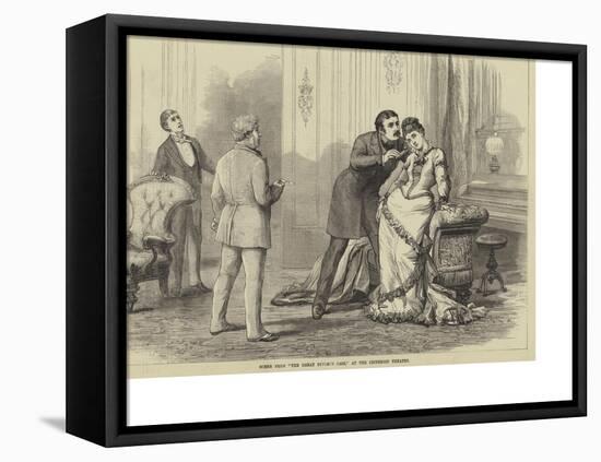 Scene from The Great Divorce Case, at the Criterion Theatre-David Henry Friston-Framed Stretched Canvas