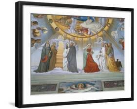 Scene from 'The Heavens of the Blessed and the Empyrean', Dante Room-Philipp Veit-Framed Giclee Print