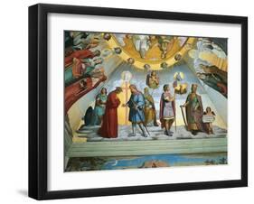 Scene from 'The Heavens of the Blessed and the Empyrean', Dante Room-Philipp Veit-Framed Giclee Print