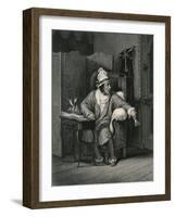 Scene from the Imaginary Invalid by Moliere-Hubert Robert-Framed Giclee Print