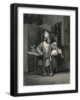 Scene from the Imaginary Invalid by Moliere-Hubert Robert-Framed Giclee Print