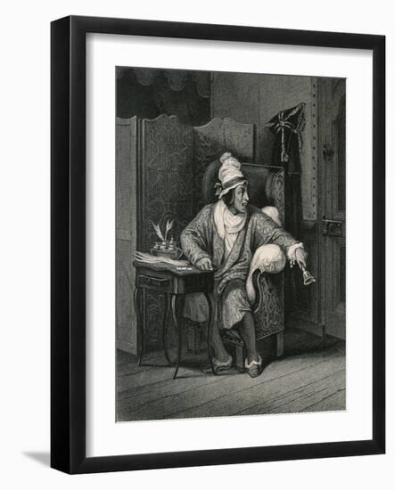 Scene from the Imaginary Invalid by Moliere-Hubert Robert-Framed Giclee Print