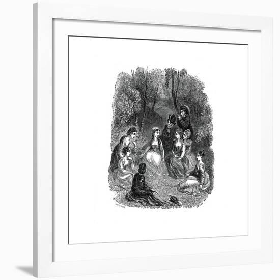 Scene from the Introduction to the Decameron-Thomas Stothard-Framed Giclee Print