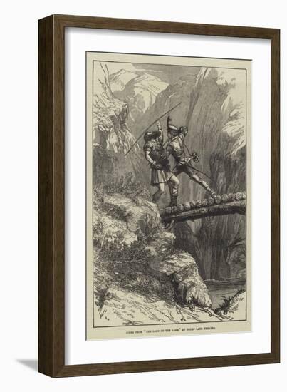 Scene from The Lady of the Lake, at Drury Lane Theatre-David Henry Friston-Framed Giclee Print