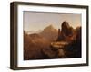 Scene from "The Last of the Mohicans" (Cora Kneeling at the Feet of Tamenund)-Thomas Cole-Framed Giclee Print