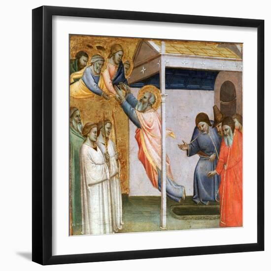 Scene from the Life of St John, C1320-1366-Taddeo Gaddi-Framed Giclee Print