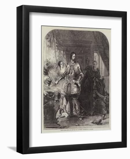 Scene from the Life of the Duc De Biron-George Lance-Framed Giclee Print