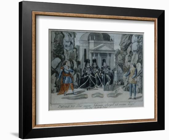 Scene from 'The Magic Flute' by Wolfgang Amadeus Mozart-German School-Framed Giclee Print