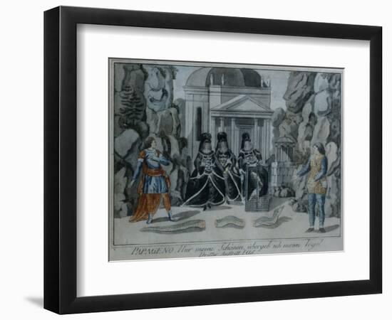 Scene from 'The Magic Flute' by Wolfgang Amadeus Mozart-German School-Framed Giclee Print