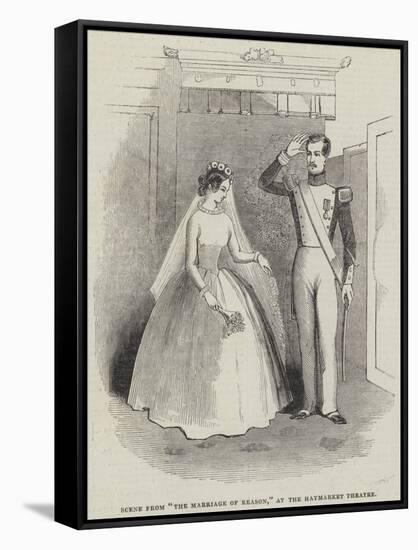 Scene from The Marriage of Reason, at the Haymarket Theatre-null-Framed Stretched Canvas