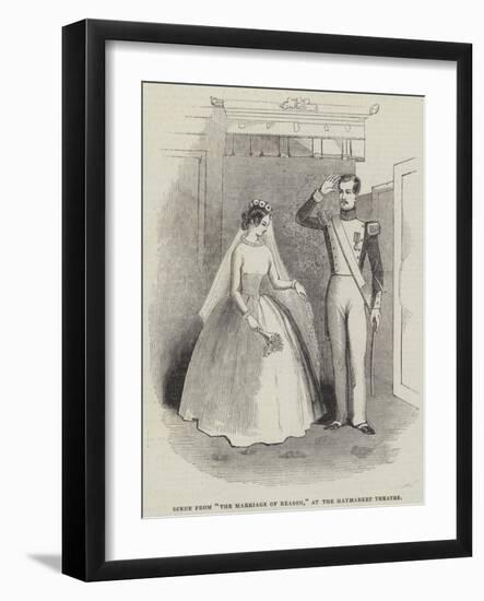 Scene from The Marriage of Reason, at the Haymarket Theatre-null-Framed Giclee Print