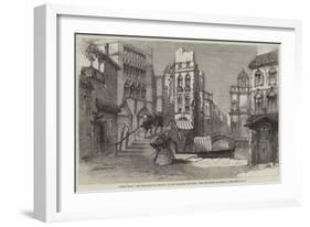 Scene from The Merchant of Venice, at the Princess' Theatre, the Elopement of Jessica-null-Framed Giclee Print
