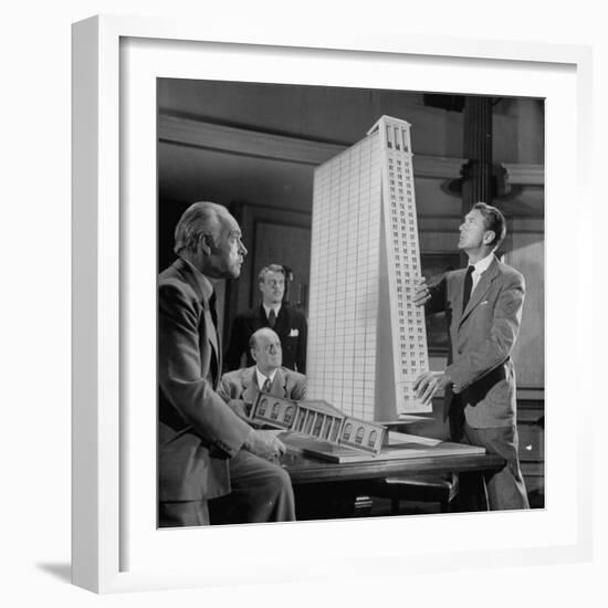 Scene from the Movie "The Fountainhead"-Allan Grant-Framed Premium Photographic Print