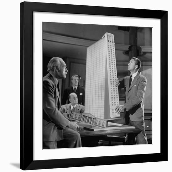 Scene from the Movie "The Fountainhead"-Allan Grant-Framed Premium Photographic Print