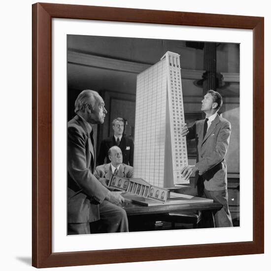 Scene from the Movie "The Fountainhead"-Allan Grant-Framed Premium Photographic Print