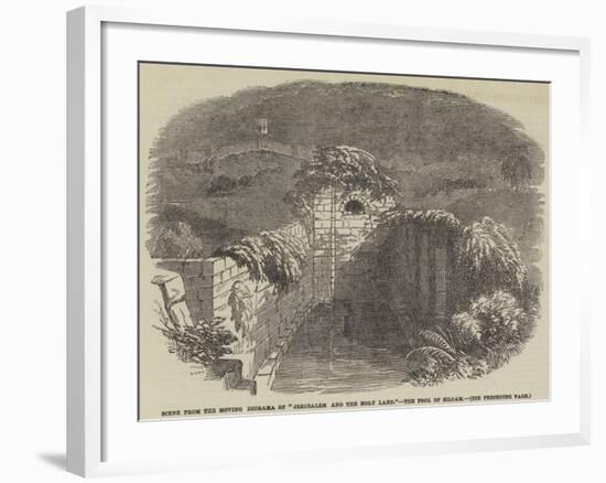 Scene from the Moving Diorama of Jerusalem and the Holy Land, the Pool of Siloam-null-Framed Giclee Print