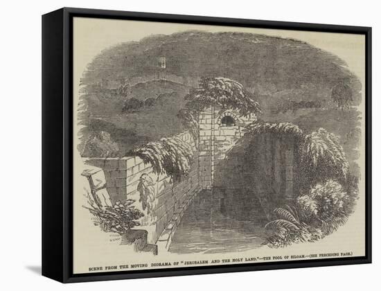 Scene from the Moving Diorama of Jerusalem and the Holy Land, the Pool of Siloam-null-Framed Stretched Canvas