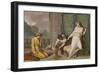 Scene from the Myth of Cupid and Psyche Showing Venus Ordering Psyche to Separate Seeds-Felice Giani-Framed Giclee Print