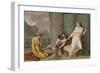 Scene from the Myth of Cupid and Psyche Showing Venus Ordering Psyche to Separate Seeds-Felice Giani-Framed Giclee Print