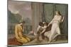 Scene from the Myth of Cupid and Psyche Showing Venus Ordering Psyche to Separate Seeds-Felice Giani-Mounted Giclee Print