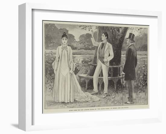 Scene from the New Adelphi Drama of The Silver Falls, by Messers Sims and Pettitt-null-Framed Giclee Print