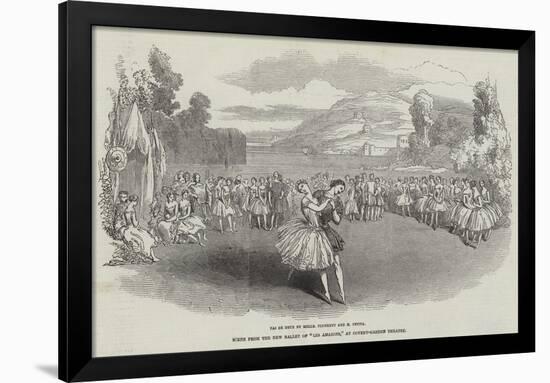 Scene from the New Ballet of Les Amazons, at Covent-Garden Theatre-null-Framed Giclee Print